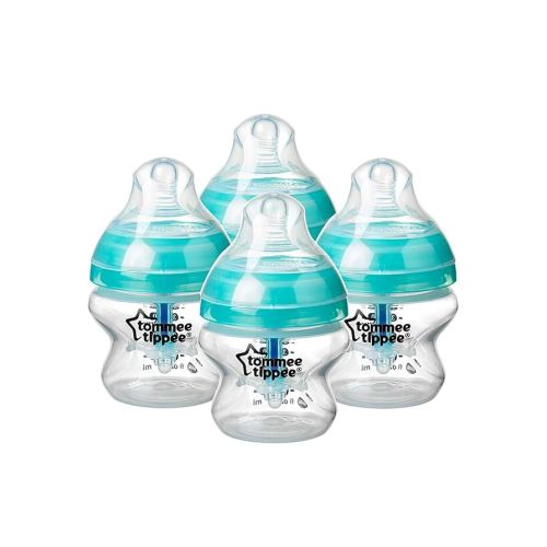 Tommee Tippee Anti-Colic Baby Bottles, Slow Flow Breast-Like Nipple and Unique Anti-Colic Venting System, 5oz, 4 Count