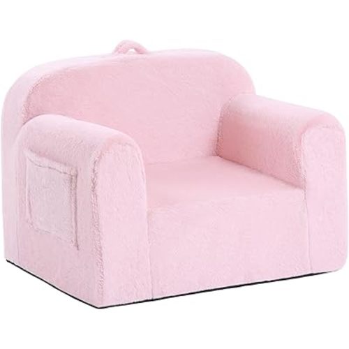 Toddler Chair Plush Kids Couch, Comfy Kids Sofa Toddler Lounger Chair for Bedroom, Convertible Toddler Couch for Girls and Boys, Reading Chair for Kids