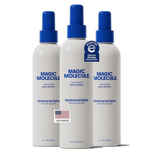 Magic Molecule | Skin Cleanser for All Types, Hypochlorous Acid Spray Helps Heal Acne Prone, Eczema and Itchy Rashes and 50 Other Skin Ailments, 8 oz Spray (Pack of 3)