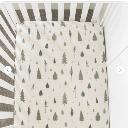 COTTON MUSLIN CRIB SHEETS