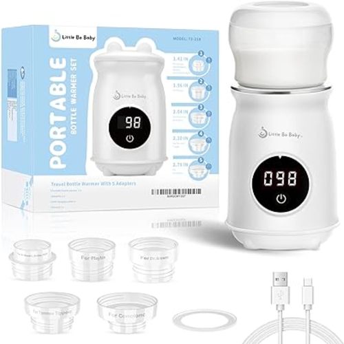 Little Bo Baby Portable Bottle Warmer Set Travel Bottle Warmer for Breastmilk and Formula Bottle Warmer