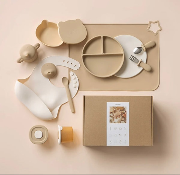 First Bites Gift Set (Croissant/Ivory)