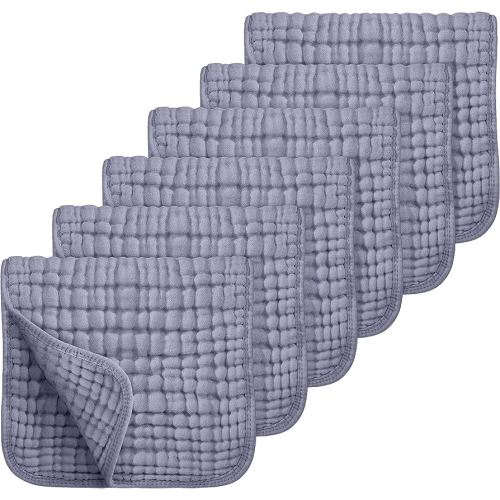 Amazon.com: Looxii Muslin Burp Cloths 100% Cotton Large 20''x10'' Extra Soft and Absorbent 6 Pack Baby Burping Cloth for Boys Girls (Dark Green) : Baby