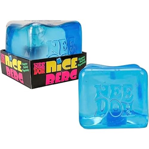 Schylling NeeDoh Nice Berg - Giant NeeDoh Nice Cube - Sensory Squeeze Toy with a Super Solid Squish - Ages 3 and Up - One Cube