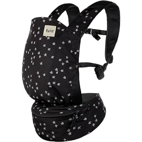 Baby Tula Lite Compact Baby Carrier, Ultra Compact and Lightweight, Travel, Convenient Carry Pouch, Ergonomic and Multiple Posisitions for 12-30 pounds, Discover