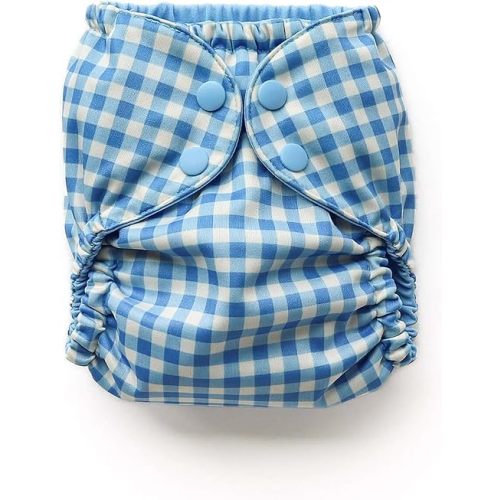Esembly Cloth Diaper Cover, Gingham, Size 2 (18-35lbs)