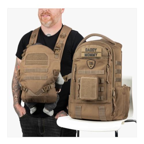 Daypack Diaper Bag + Baby Carrier Bundle by Tactical Baby Gear