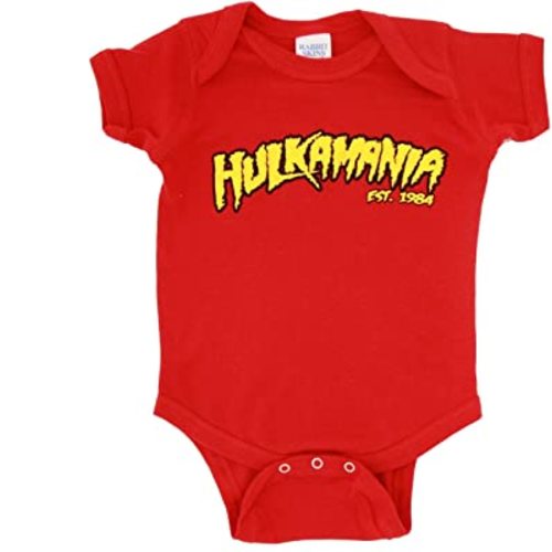 TV Store Wrestler Hogan Logo Red Snapsuit Infant Onesie Baby Romper (6 Months)