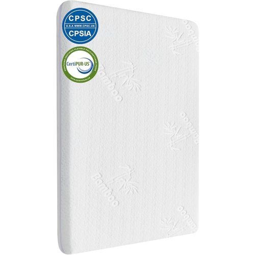 Baby Bassinet Mattress 35 * 20 * 1.5 Ultra Soft pad Cover Dual Side Gel Memory Foam Mattress. Fit ANGELBLISS/AMKE/Bellababy/Yamesmile/Besrey/Milliard/Miclassic and Evolur Stellar Baby Bassinet