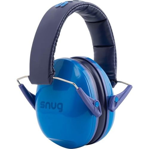 Snug Kids Earmuffs – Noise Reduction for Toddlers & Children – Adjustable, Lightweight, Foldable, Soft & Comfortable - Blue