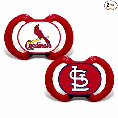 BabyFanatic Pacifier 2-Pack - MLB St. Louis Cardinals - Officially Licensed League Gear