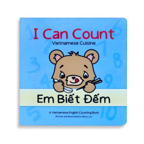 I Can Count, Vietnamese children book for kids, Bilingual Baby Book for toddlers, Baby Shower gift for mom, 1st birthday gift for 1 year old