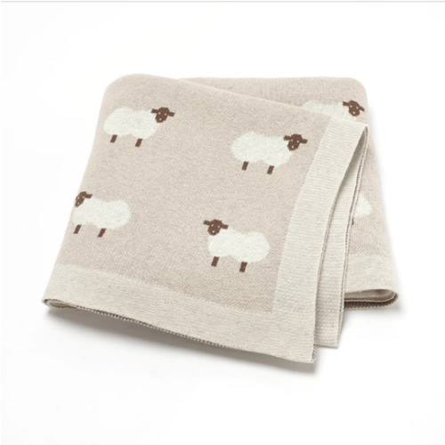Sheep Knitted Blanket