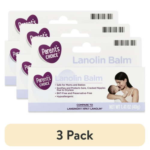 (3 pack) Parent's Choice Lanolin Balm, 1.41 oz