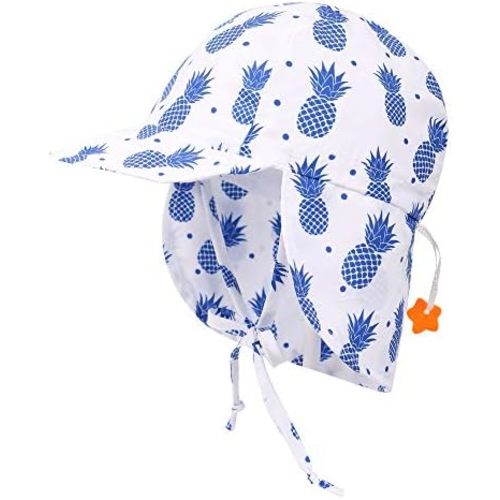 Livingston Kid’s SPF 50+ UV Sun Ray Protective Safari Hat w/Neck Cover Sun Hat for Baby