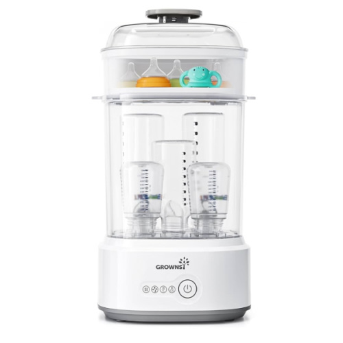 Bottle Sterilizer and Dryer, Compact Baby Bottle Sterilizer, Electric Steam Bottle Sanitizer for Baby Bottles, Pacifiers, Pump Parts