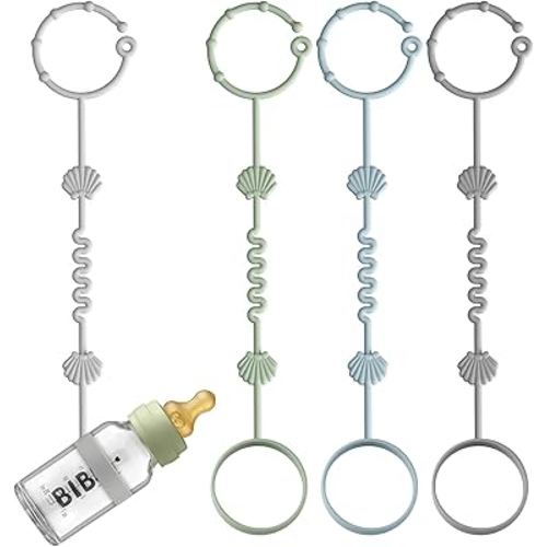 Amazon.com : Toy Safety Straps for Baby, Pack of 4 Adjustable Stretchable Sippy Cup Straps, Sippy Bottles or Pacifier to Stroller, Highchair, Car Seat, Hanging Basket (Color 3) : Baby