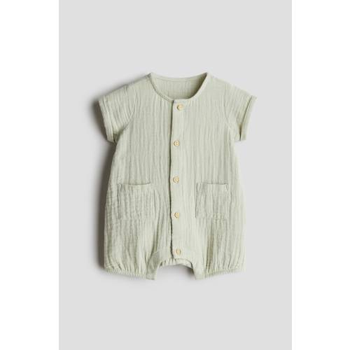COTTON MUSLIN ROMPER SUIT