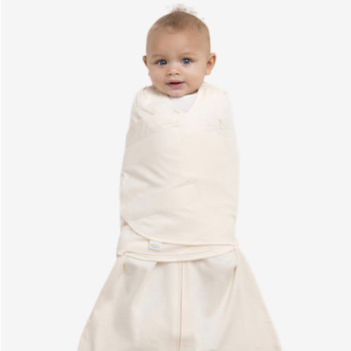 Halo SleepSack Swaddle Organic Cotton - Cream, Newborn