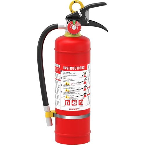 ABC Dry Powder Fire Extinguisher, 5 lb – 2-A:10-B：C Rated for Home, Office & Vehicle, Quick Release, Easy-Grip Handle, Ideal for Electrical & Grease Fires, Car Extinguisher, Model FF2KG