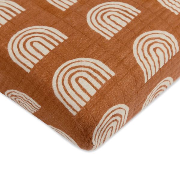 Babyletto Mini Crib Sheet in GOTS Certified Organic Muslin Cotton
