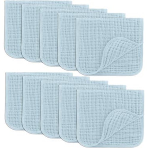 Muslin Burp Cloths - Pack of 10