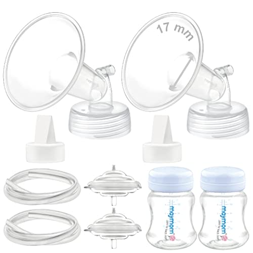 Maymom Pump Parts Compatible with Spectra S2 S1 Replacement Pump Kit, 17mm Flange Valve Tube Bottle Backflow Protector, Not Original Spectra Replacement Pump Parts S2 S1 Accessories