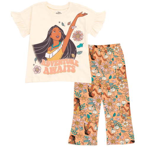 Disney Princess Pocahontas Little Girls T-Shirt and Pants Toddler to Big Kid