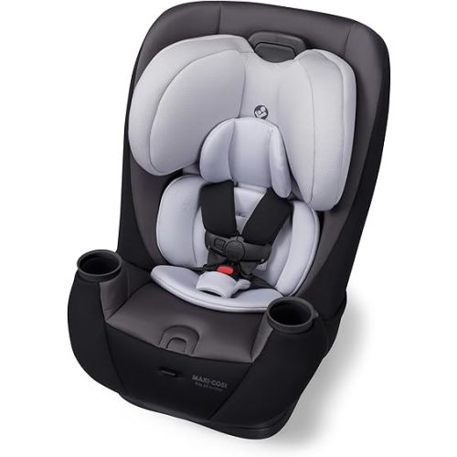 Maxi-Cosi Pria All-in-One Convertible Car Seat, Infant to Toddler Car Seat, Easy-Install Harness, Machine-Washable Cover, 5-100 lbs, Blackened Pearl