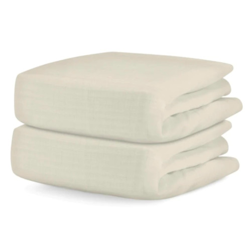 Newton Baby Breathable, Organic Cotton Sheets- Oatmeal Solid (2-pack)