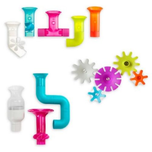 Boon 13-Piece Pipes and Tubes Bath Toy Set - MULTI - SET OF 13