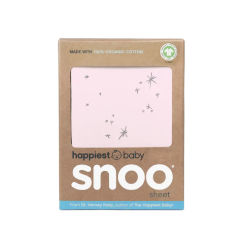 100% Organic Cotton SNOO Baby Bassinet Fitted Sheet- Rose Galaxy
