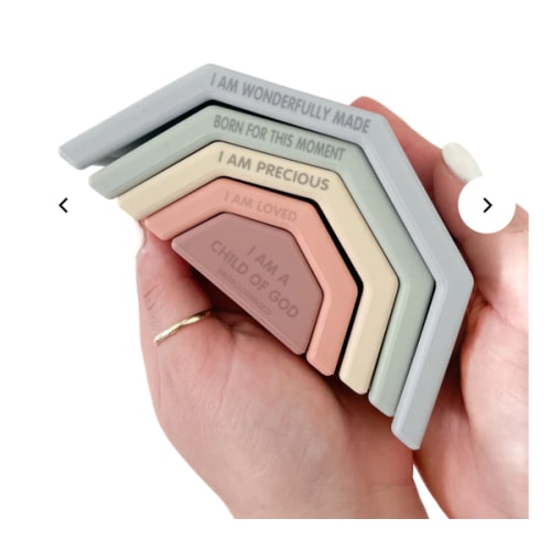 Noah's Rainbow Silicone Stacking Toy – OUR HOUSE ABOVE
