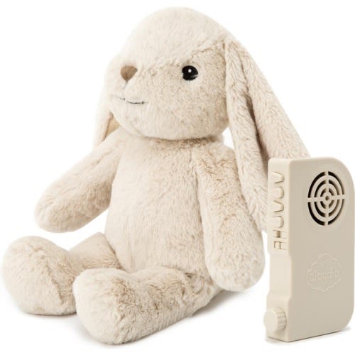 Cloud B Bubbly Bunny Plush Musical & White Noise Sound Machine, White