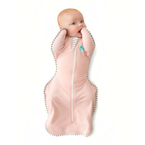 Love to Dream Swaddle Up™ Cotton 1.0 TOG Baby Sleep Sack, Arms Up Design, Twin Zipper, Small 8-13 lbs, Dusty Pink