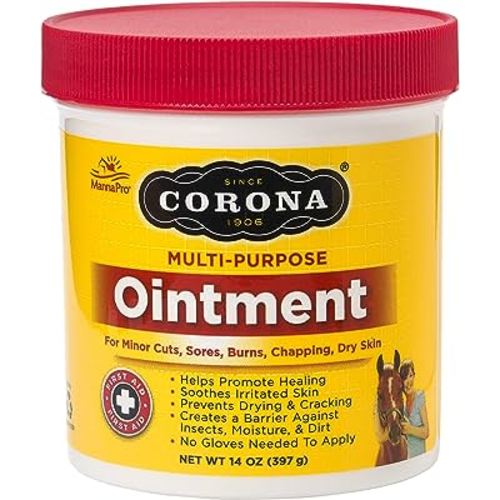 Corona Ointment for Horses | Lanolin-Based Formula Helps Sooth Irritation | 14 Ounces
