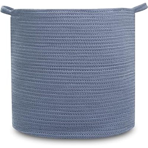 Amazon.com: Natemia Rope Storage Basket- Nursery Bin and Toy Organizer (15”x15”x14”), Laundry Basket, Basket for Towels, Pillows and Blankets, Perfect Baby Registry Gift : Baby