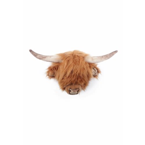 Nicolas the Highland Cow Wall Mounted Plush Head