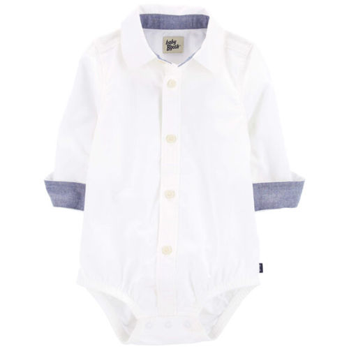 Baby Button-Front Bodysuit - OshKosh | Carter's