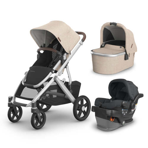 UPPAbaby Vista V3 From Birth Complete Travel System (Stroller + Mesa V2 Infant Car Seat + Bassinet V3)  - Declan / Jake / Declan