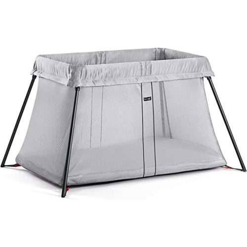 BabyBjörn Travel Crib Light, Silver, One size