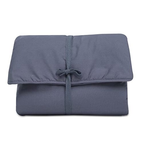 Natemia Portable Diaper Changing Pad - Light, Soft & Machine Washable Percale Cotton Foldable Baby Changing Mat
