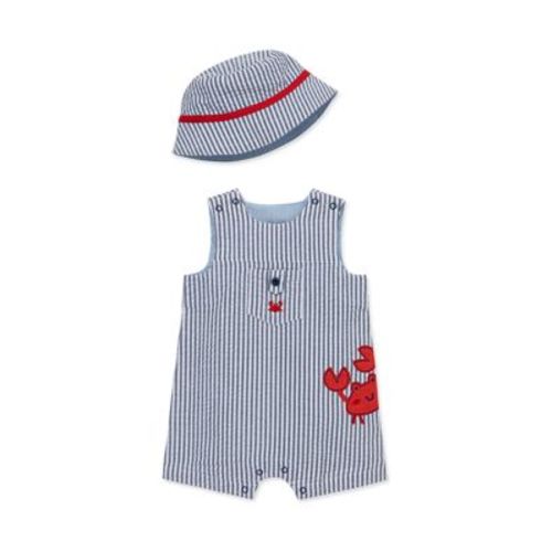 Baby Boys Crab Sunsuit with Hat