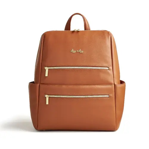 Eras Backpack™ Midi Diaper Bag - Cognac