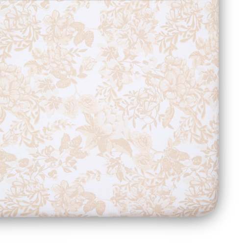 Floral Organic Jersey Cotton Crib Sheet and Changing Pad Cover Set | Products | Bellini