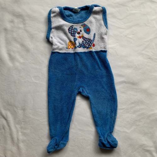 Vintage Puppy + Turtle Footed PJs 6 months