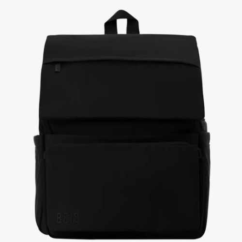 BÉIS 'The Ultimate Diaper Backpack' in Black - Diaper Bag Backpack in Camel Brown