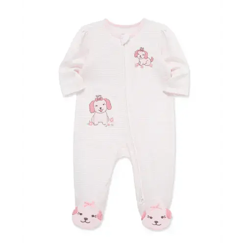 Lovely Pups 2-Way-Zip Footed One-Piece