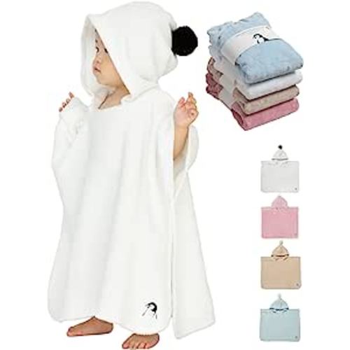 Baby Bath Towels : Bamboo Hooded Poncho & Swim Essentials, Oeko-TEX, Ultra  Soft & Quick-Dry, Boys & Girls(Beige, Small)