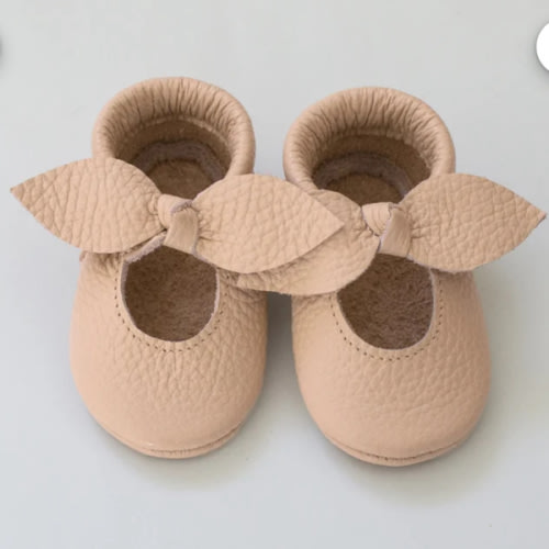 Baby bow sandals, baby moccasins, Italian leather, newborn, infant, birthday shoes, baby gift, summer moccasins, baby shower